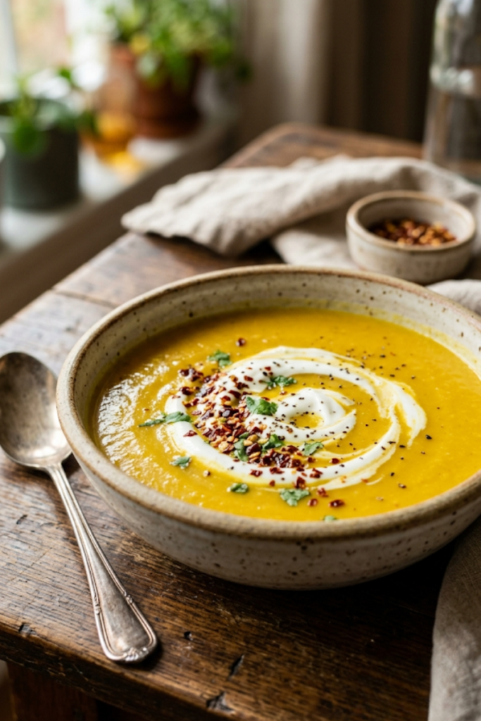 Curried Butternut Squash Soup
