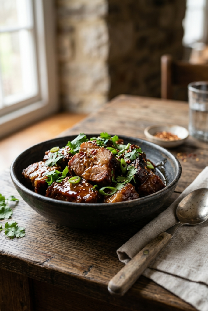 Hard Cider Pork Adobo