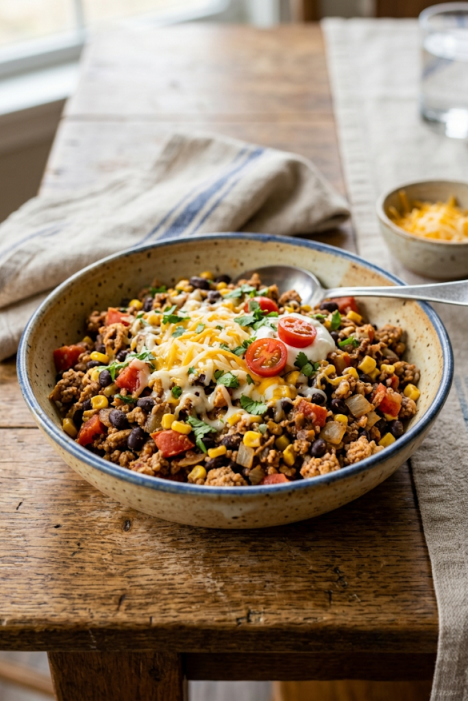 Hearty Turkey and Black Bean Bowls