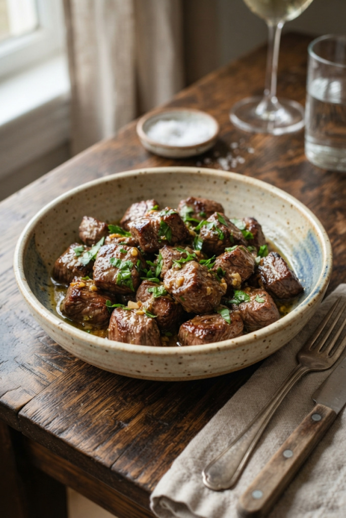 Garlic Butter Steak Bites