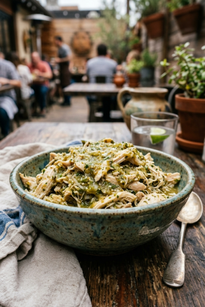 Salsa Verde Shredded Chicken