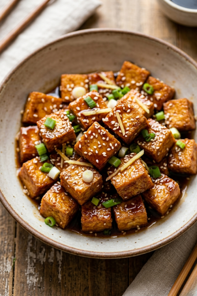 Ginger Soy Glazed Tofu