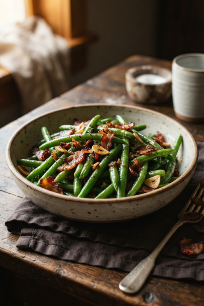 Brown Sugar Bacon Green Beans