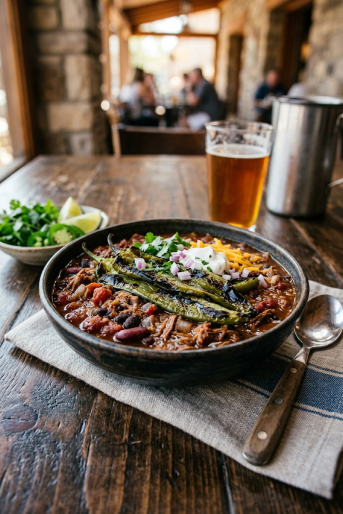 Spicy Hatch Green Chile Beef Chili