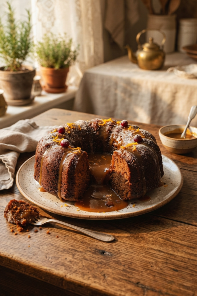 Slow Cooker Gingerbread Pudding Cake