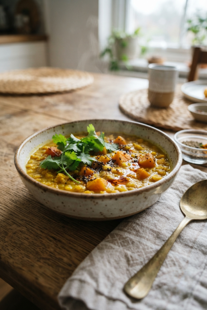 Pumpkin and Lentil Dahl