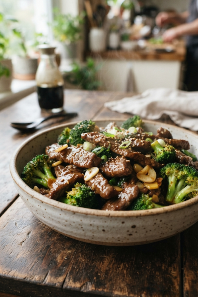Soy Glazed Beef and Broccoli