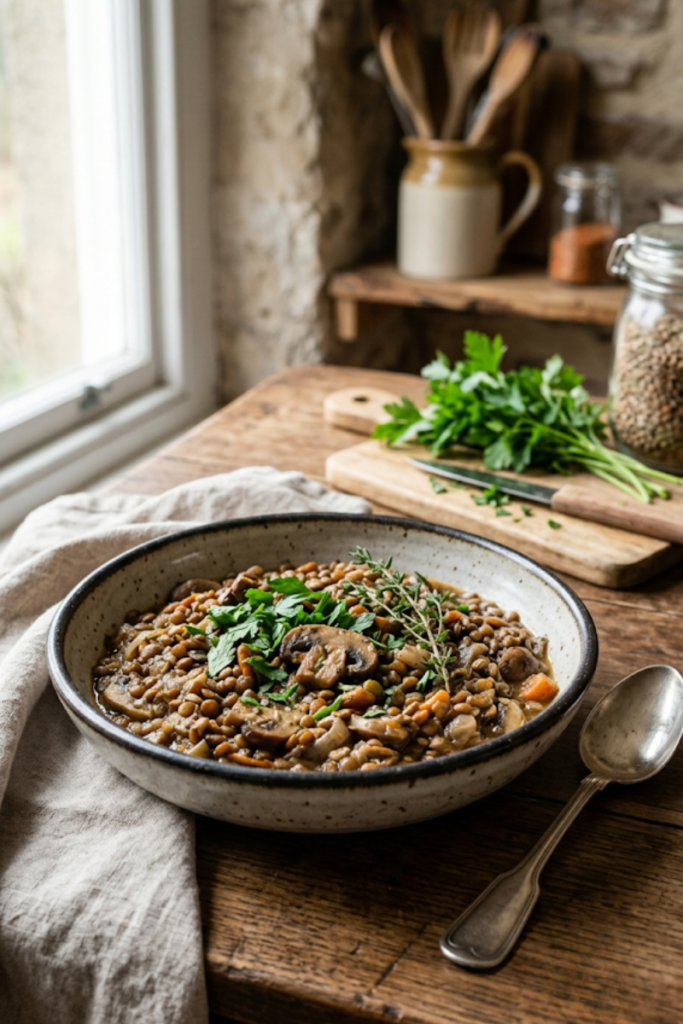 Hearty Lentil and Mushroom Taco Filling