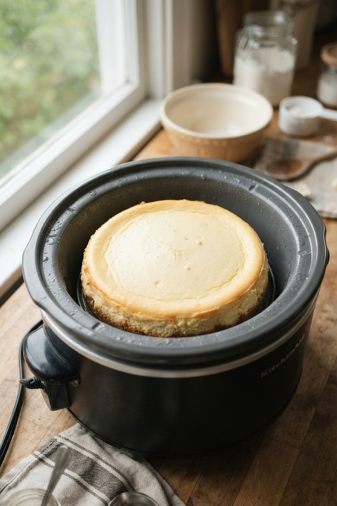 Slow Cooker Cheesecake