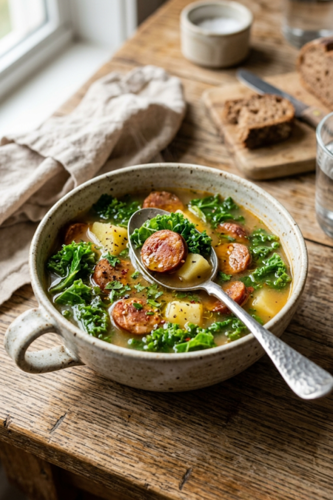 Hearty Chorizo Kale Soup