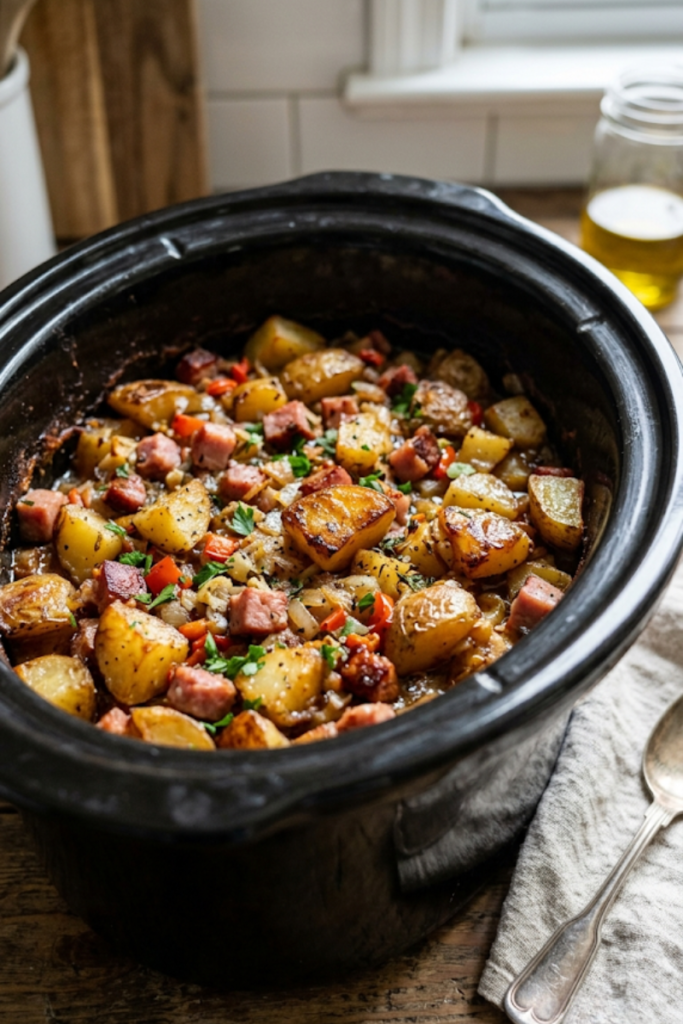 Savory Potato and Ham Hash