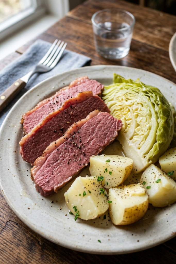Traditional Corned Beef and Cabbage