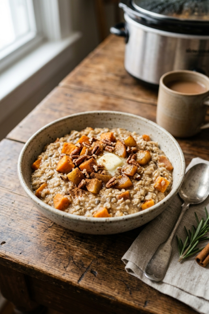 Sweet Potato and Apple Oatmeal