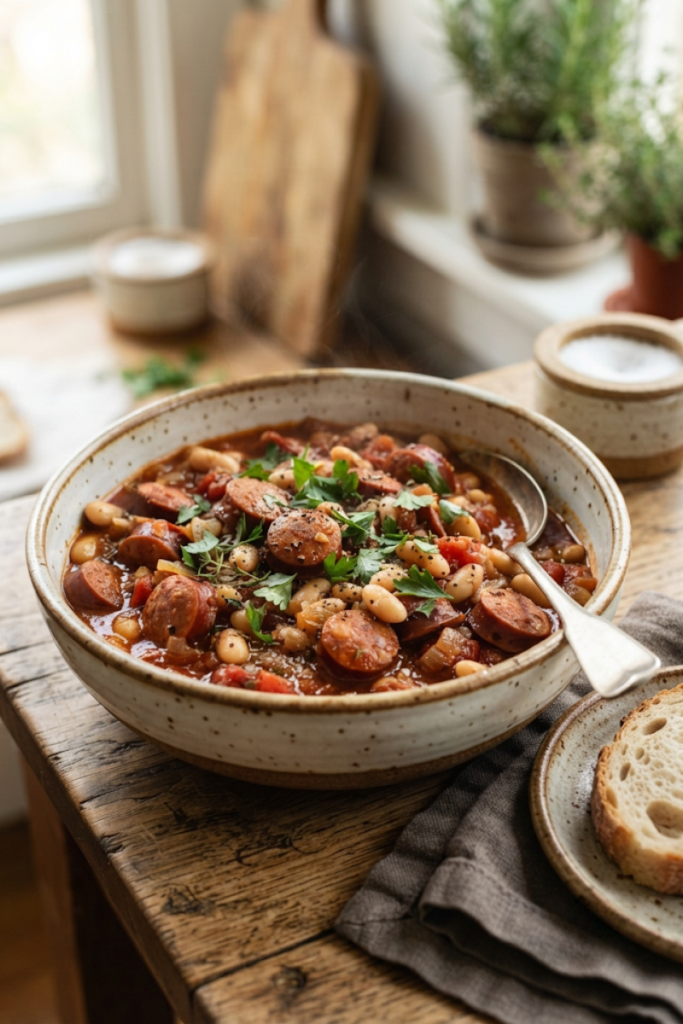 Sausage and Bean Casserole