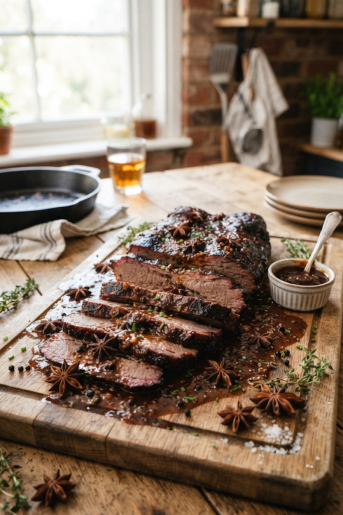 Christmas Slow Cooker Beef Brisket