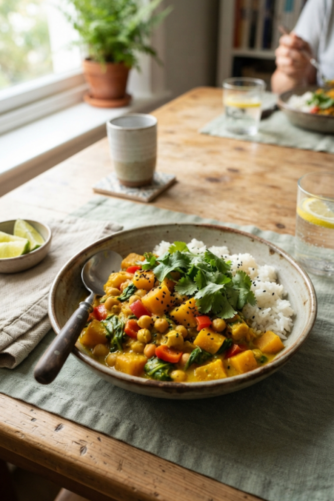 Slow Cooker Butternut Squash Curry