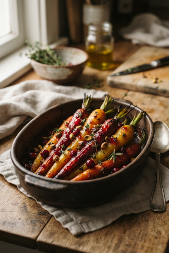 Slow Cooker Cranberry Orange Glazed Carrots