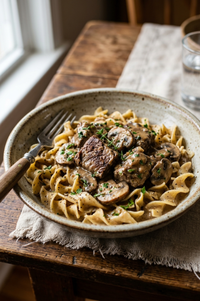 Beef Stroganoff