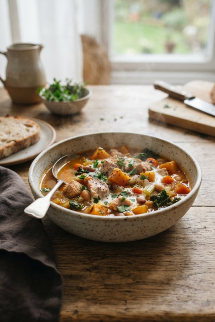Slow Cooker Turkey and Pumpkin Stew