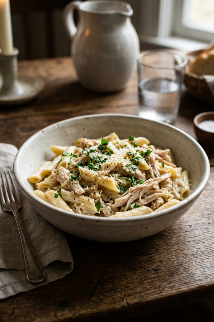 Creamy Garlic Herb Chicken Pasta
