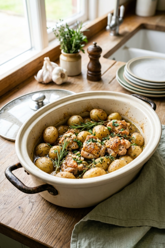 Garlic Butter Chicken and Potatoes