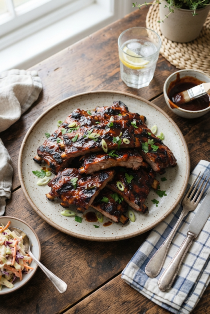 Crockpot Ribs with Rich BBQ Glaze