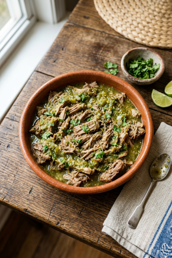 Tangy Tomatillo Pork Shoulder