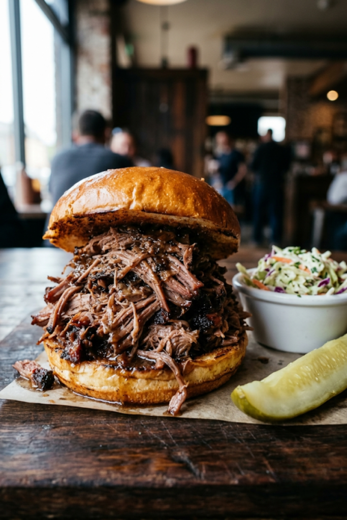 Shredded BBQ Beef Sandwiches