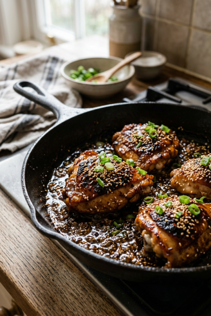 Honey Garlic Chicken Thighs