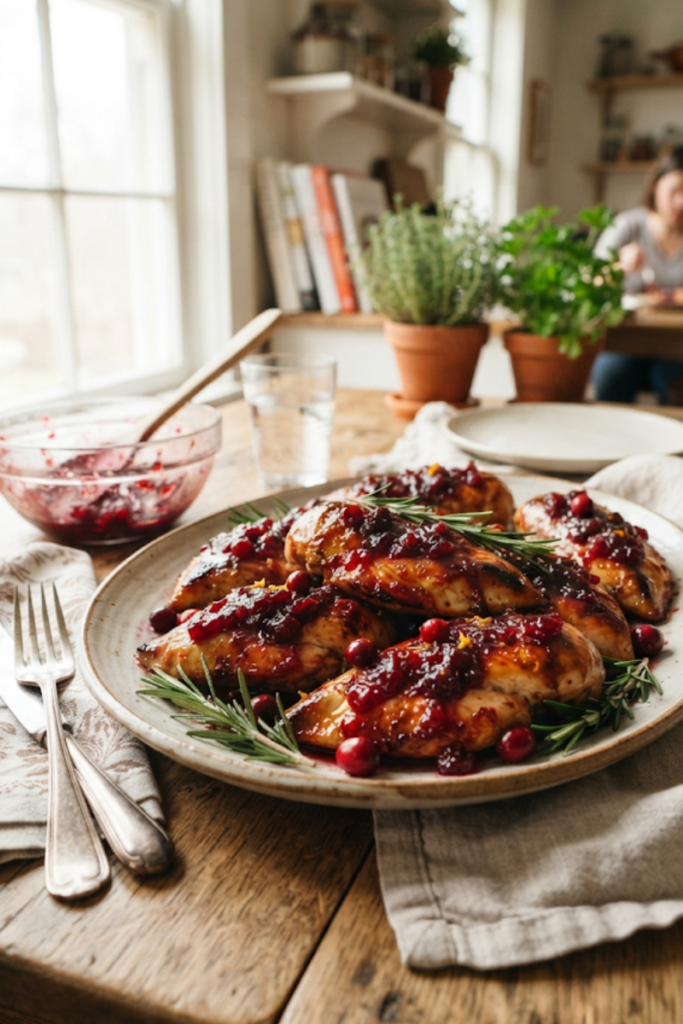 Crockpot Cranberry Chicken