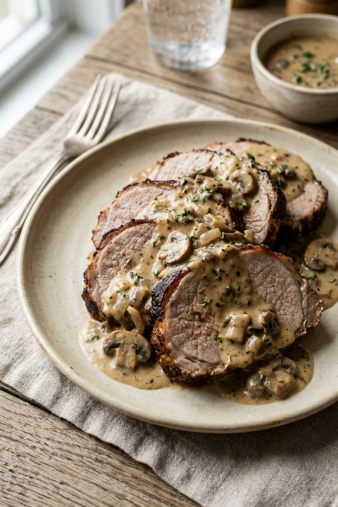 Cream of Mushroom Soup Pork Roast