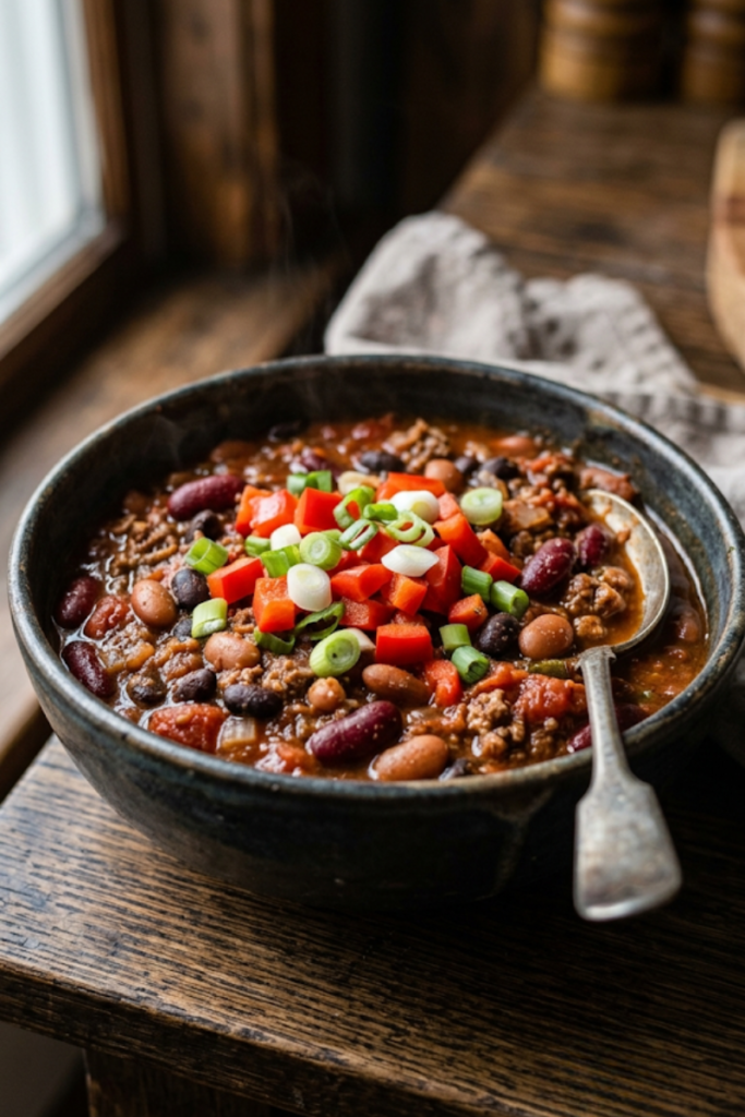 Three-Bean Vegetarian Chili