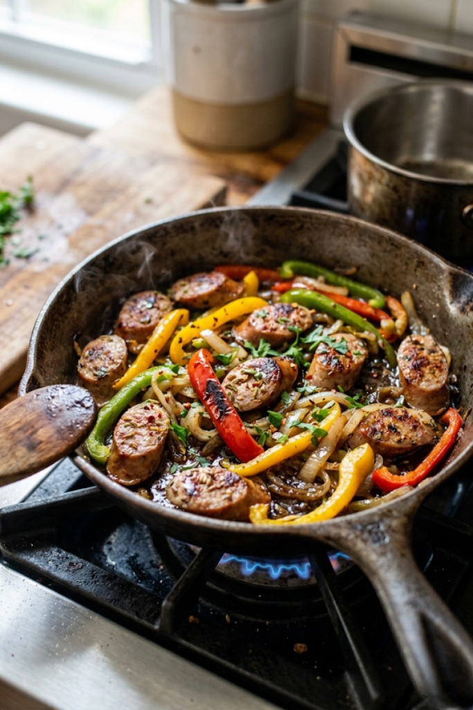 Sausage and Pepper Hash
