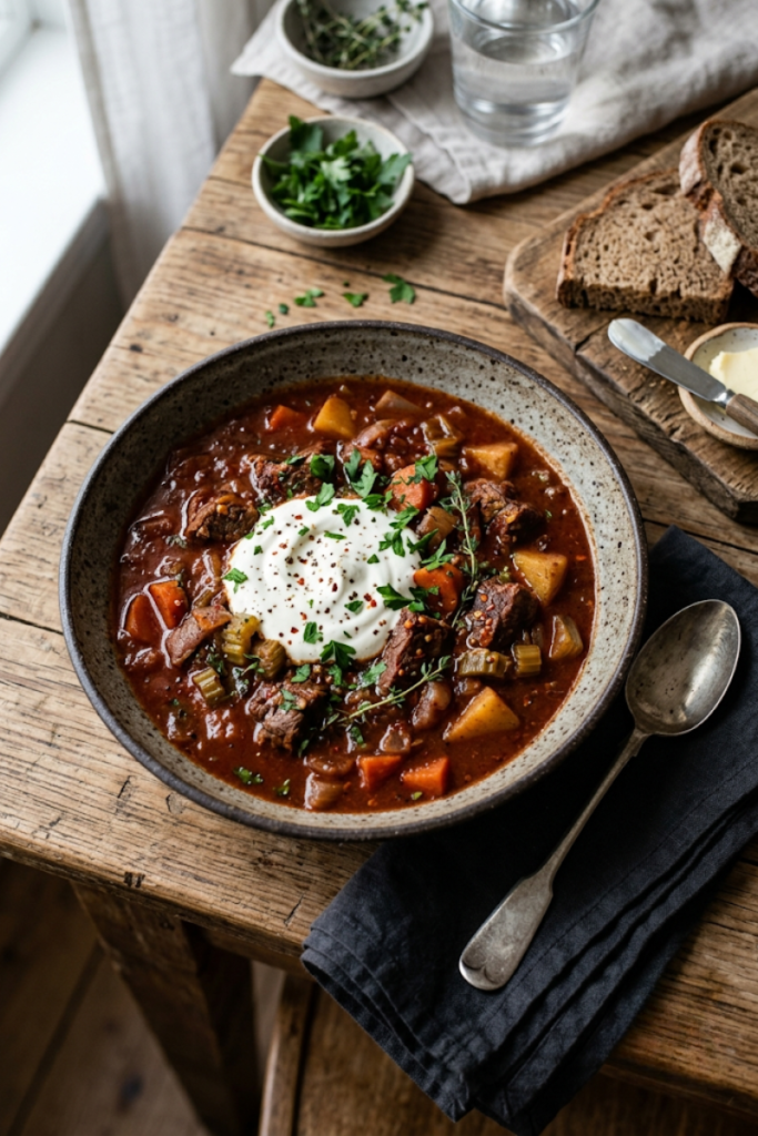 Hearty Beef Paprikash