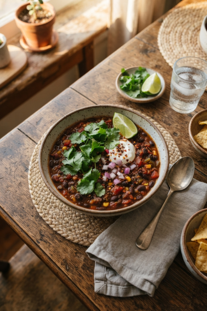 Spicy Black Bean Chili
