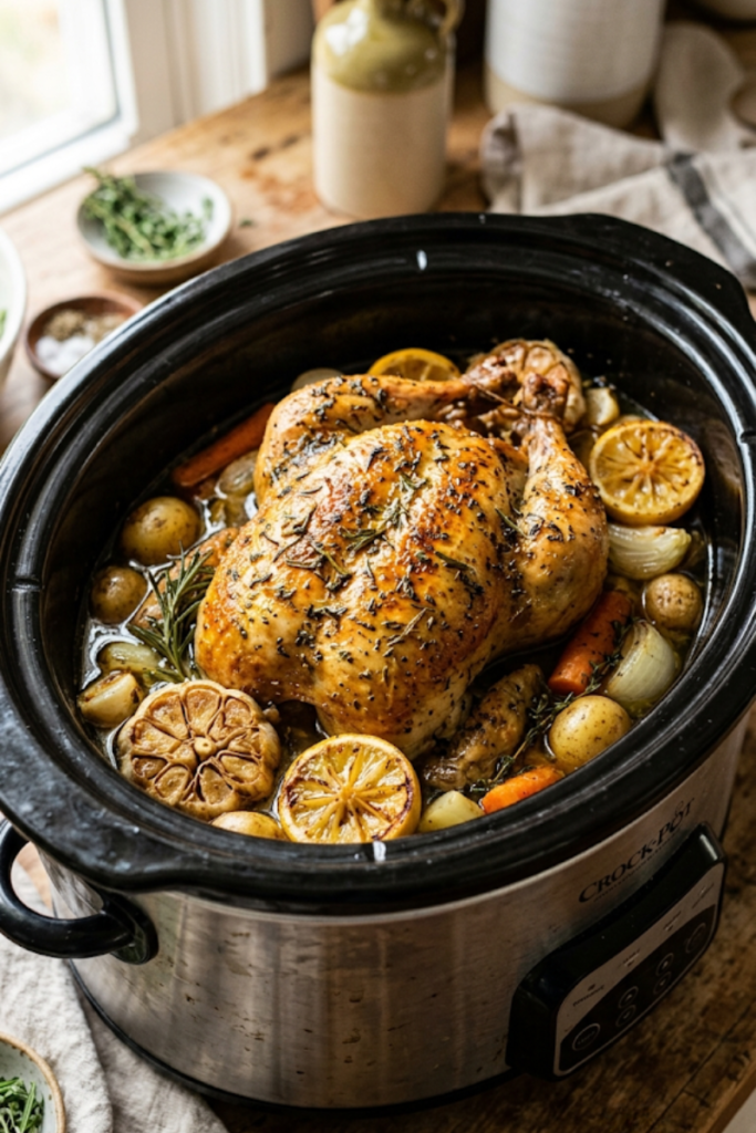 Garlic and Herb Whole Chicken