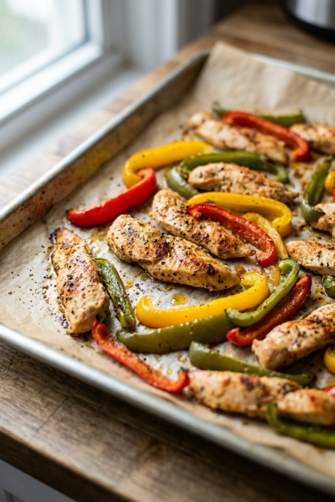 Sheet Pan Chicken Fajitas