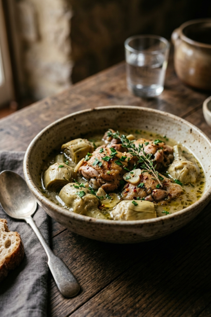 Chicken and Artichoke Stew