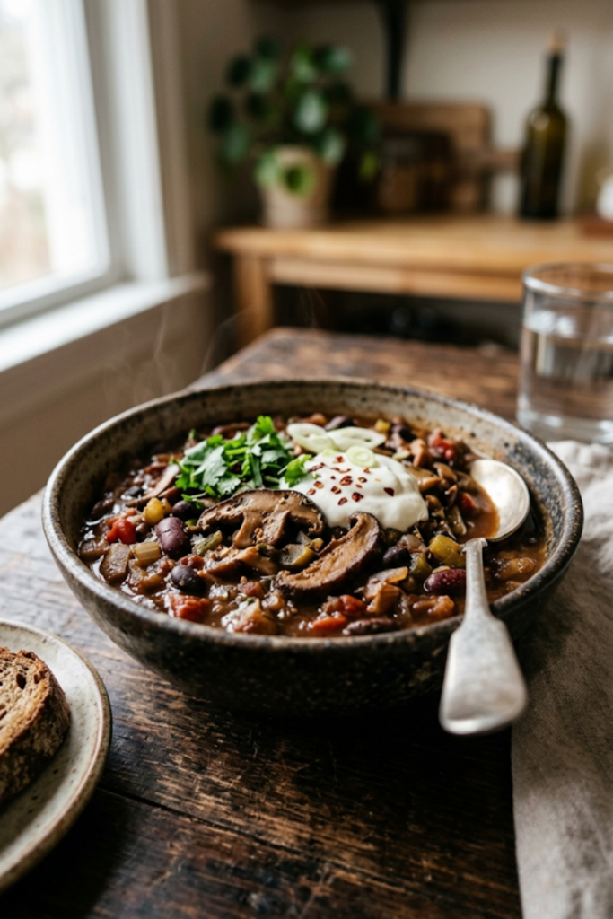 Meaty Mushroom Umami Chili