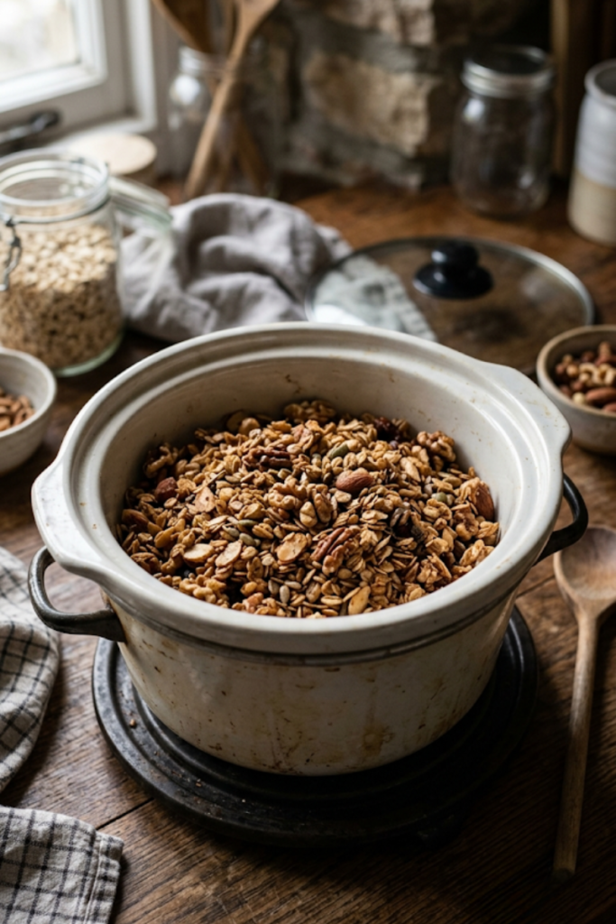 Slow Cooker Homemade Granola
