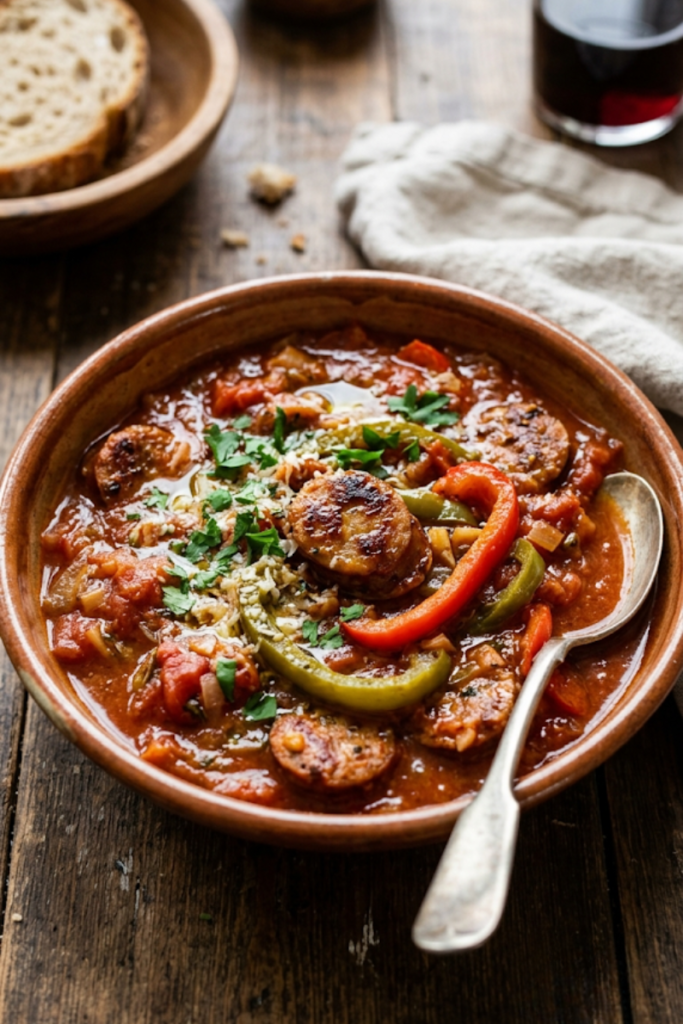 Savory Sausage and Pepper Stew