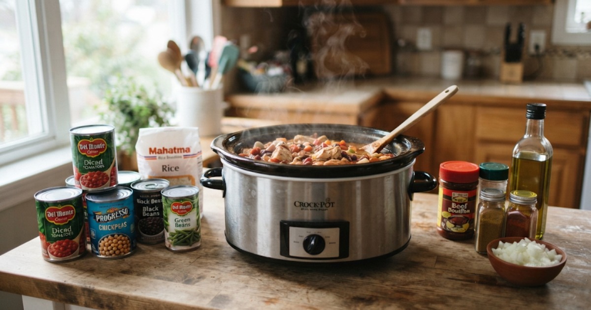 16 Crockpot Recipes Using Canned and Pantry Staples